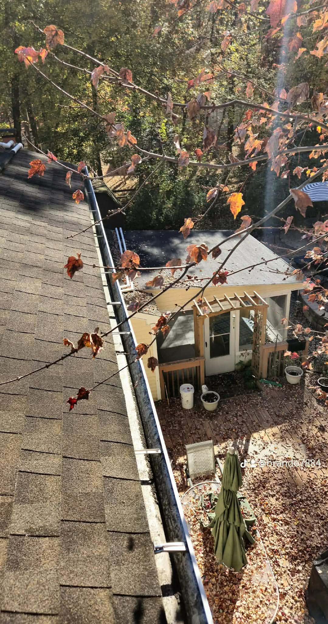 After - clean gutters