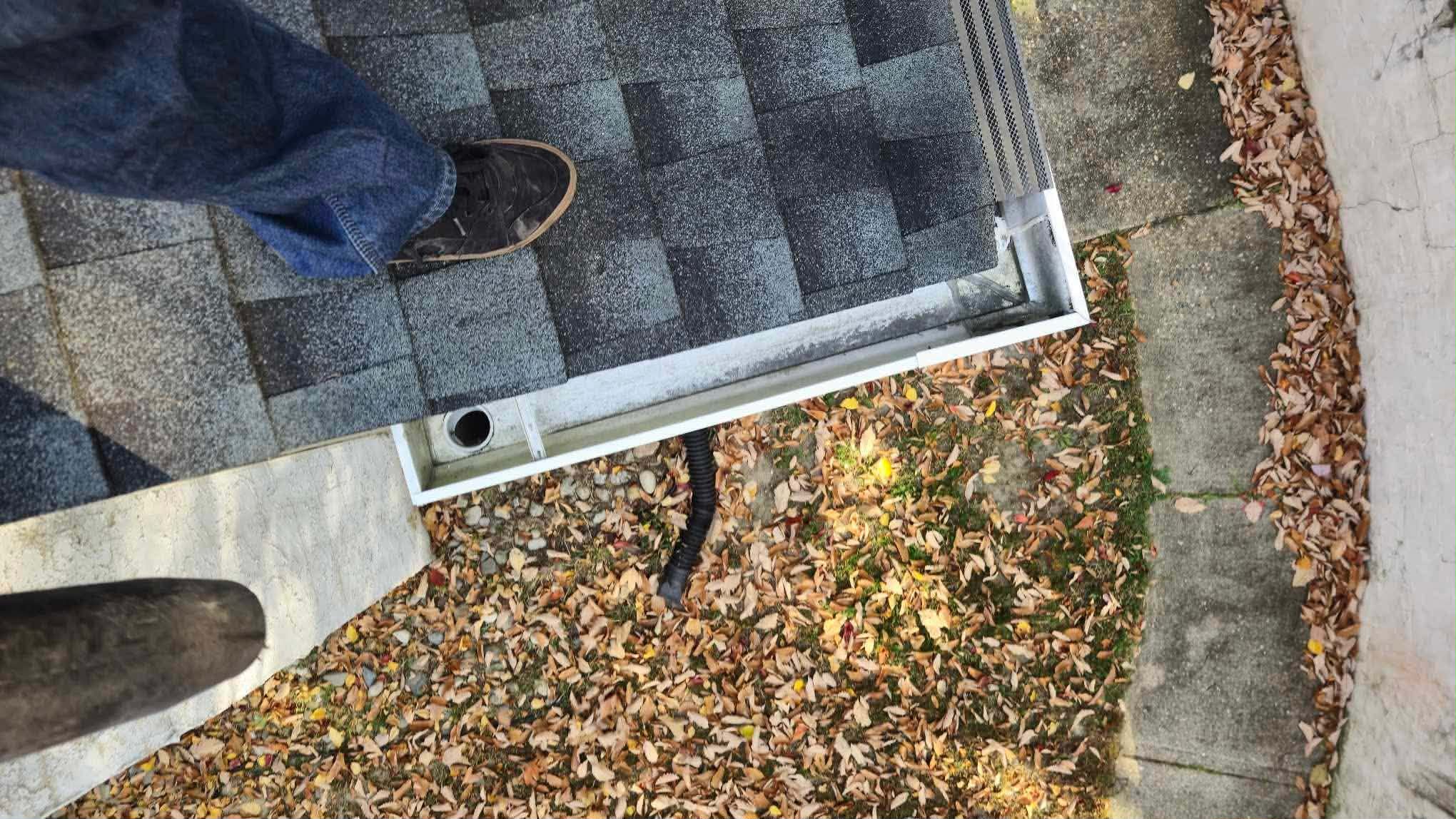 After - clean gutters